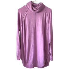 Caslon Cowl Neck Tunic Sweater | Lavender pink | XS